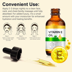 IKZEE huile vitamine-e, hydratation en profondeur pour peau sèche.