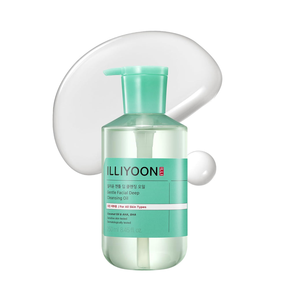 Illiyoon Gentle Deep Cleansing Oil bottle for makeup removal and gentle cleansing.
