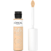 L’Oréal Paris True Match Radiant Serum Concealer – Anti-cernes lumineux avec 1,5% acide hyaluronique et caféine, Teinte W4, 9,3 ml