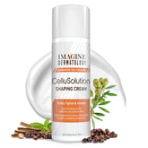 CelluSolution d'Imagine Dermatology: crème caféine en bouteille pompe, pratique et sans débordement.