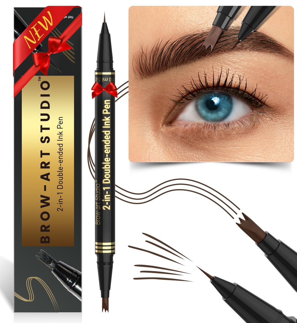 iMethod Sourcils Microblading 2-en-1 avec embout trifourche pour des traits précis.