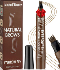 iMethod Stylo Sourcils Pen avec pointe fourche pour des traits précis et naturels.