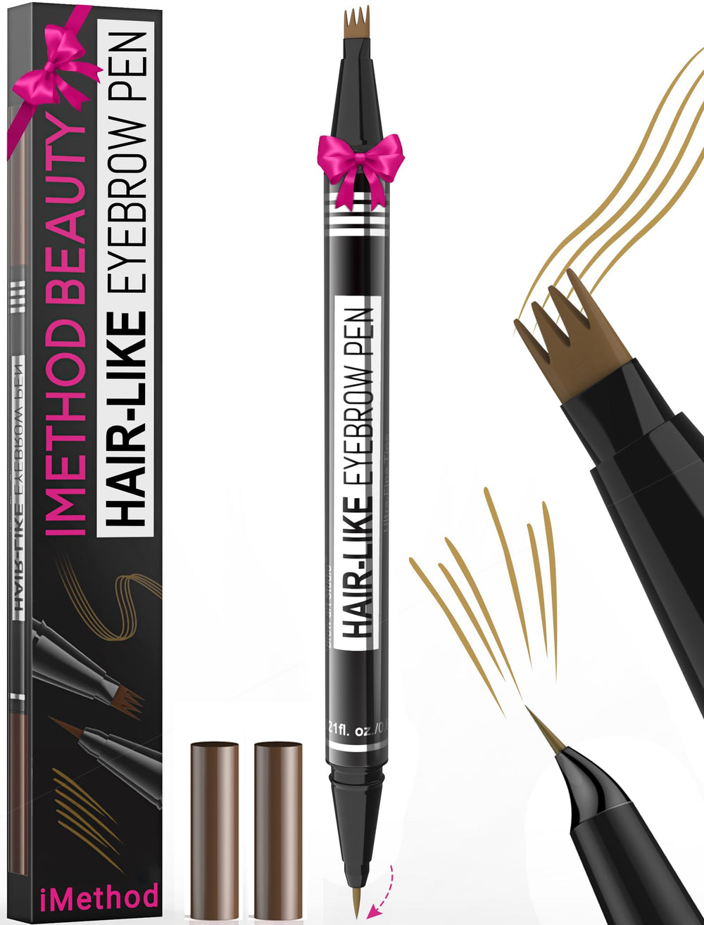 iMethod sourcils extrémité-fourche pour poils realistes et naturels