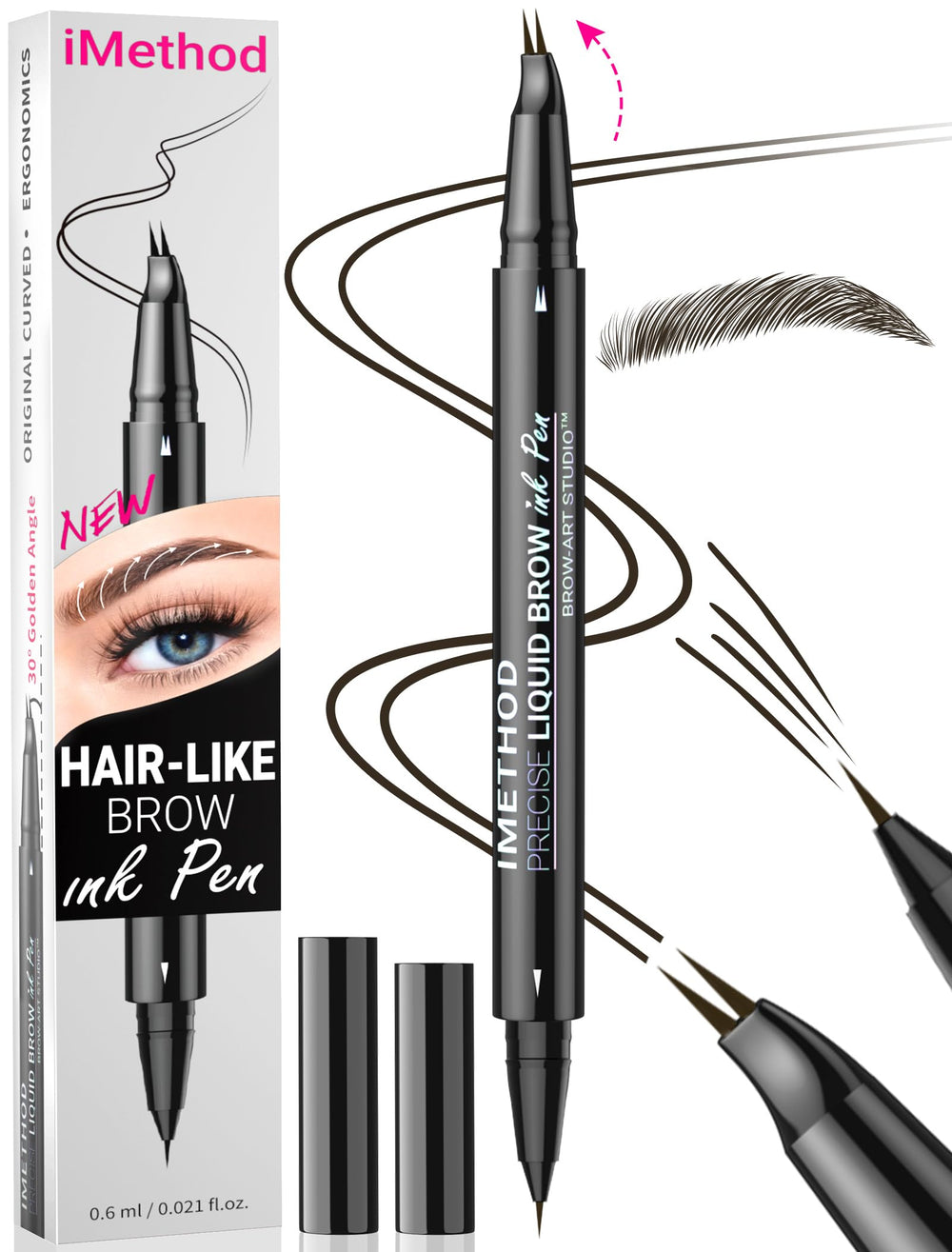 iMethod stylo sourcils courbe en action pour un fini poils naturels