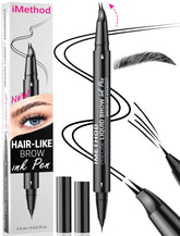 iMethod Stylo sourcils courbe pointe : traces fines pour un fini naturel.