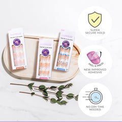 Ongles ovales courts d’ImPRESS pour confort quotidien et élégance