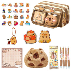 IN CHENTHY trousse capybara peluche: rangement pratique et mignon pour le sac.