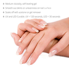 Surface lissée et imperfection corrigée par IN.HYPE Base Coat.