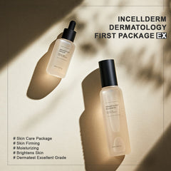 INCELLDERM Riman Sérum : flacon gouttes appliqué pour nourrir et lisser la peau.