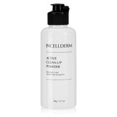 INCELLDERM Active Clean-Up Poudre emballage: pratique pour voyages et routines quotidiennes.