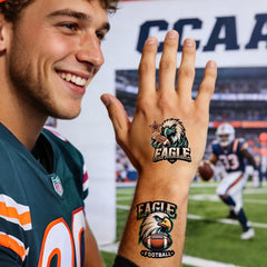 Tatouages INCOK football Aigle – motifs logo d’équipe et slogans pour supporters