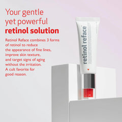 Indeed Labs Retinol Reface: texture soyeuse révélant une peau plus douce et lisse.