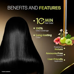 Indica Easy Shampoo texture creme douce, contrôle précis de la couleur.