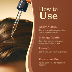 Application sur le cuir chevelu avec le sérum INFINA ESSENTIALS.