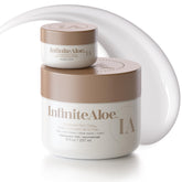 Crème InfiniteAloe en pot grand format pour hydrater visage et corps avec douceur.