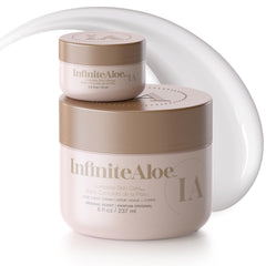 InfiniteAloe Crème hydratante pour visage et corps, hydratation longue durée.