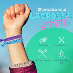 Infinity Collection elastiques lacrosse motif crosses et balles sans pli
