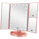 Infitrans miroir tri-fold 1x clair pour retouche précision maquillage