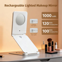 INFOOD miroir rechargeable 1000mAh sans piles, pratique lors de déplacements