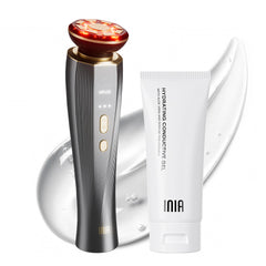 INIA appareil 3-en-1 tonifie le visage pour un contour plus ferme.