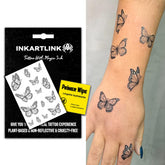 INKARTLINK papillon réaliste sur peau, tatouage temporaire durable et imperméable, idéal pour l'été