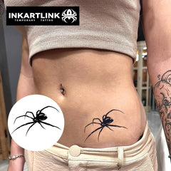 INKARTLINK Tattoo Tech design araignée, application en 30 secondes.