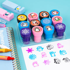 INKSOMOBA pingouin tatouages temporaires 24 modèles pour décorations festives