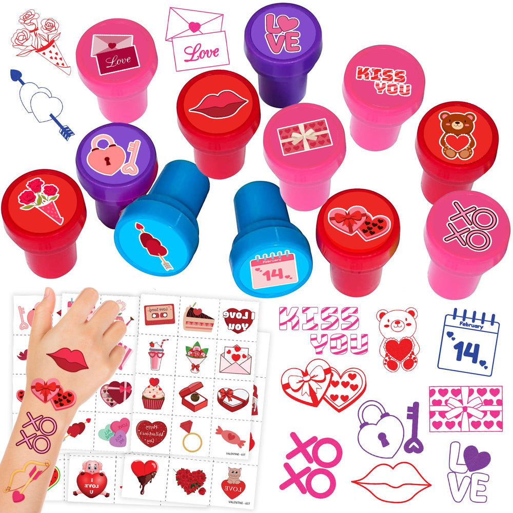 INKSOMOBA tampons Saint-Valentin coeurs – parfaits pour personnaliser cartes et paquets cadeaux.