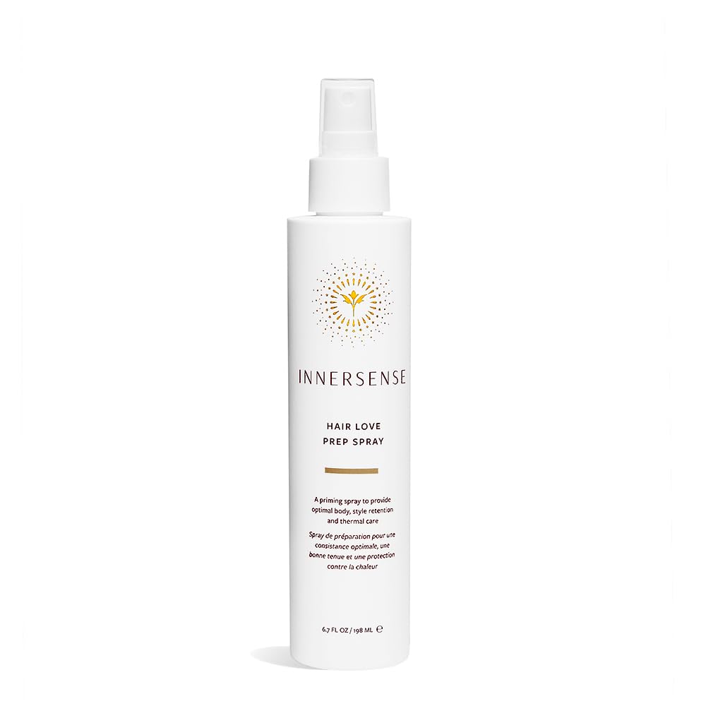 INNERSENSE spray préparatoire, bouteille élégante, apporte du volume et prépare le coiffage.
