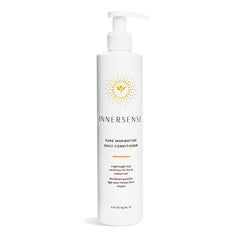 INNERSENSE conditionneur quotidien, bouteille élégante, hydrate les cheveux secs en douceur.