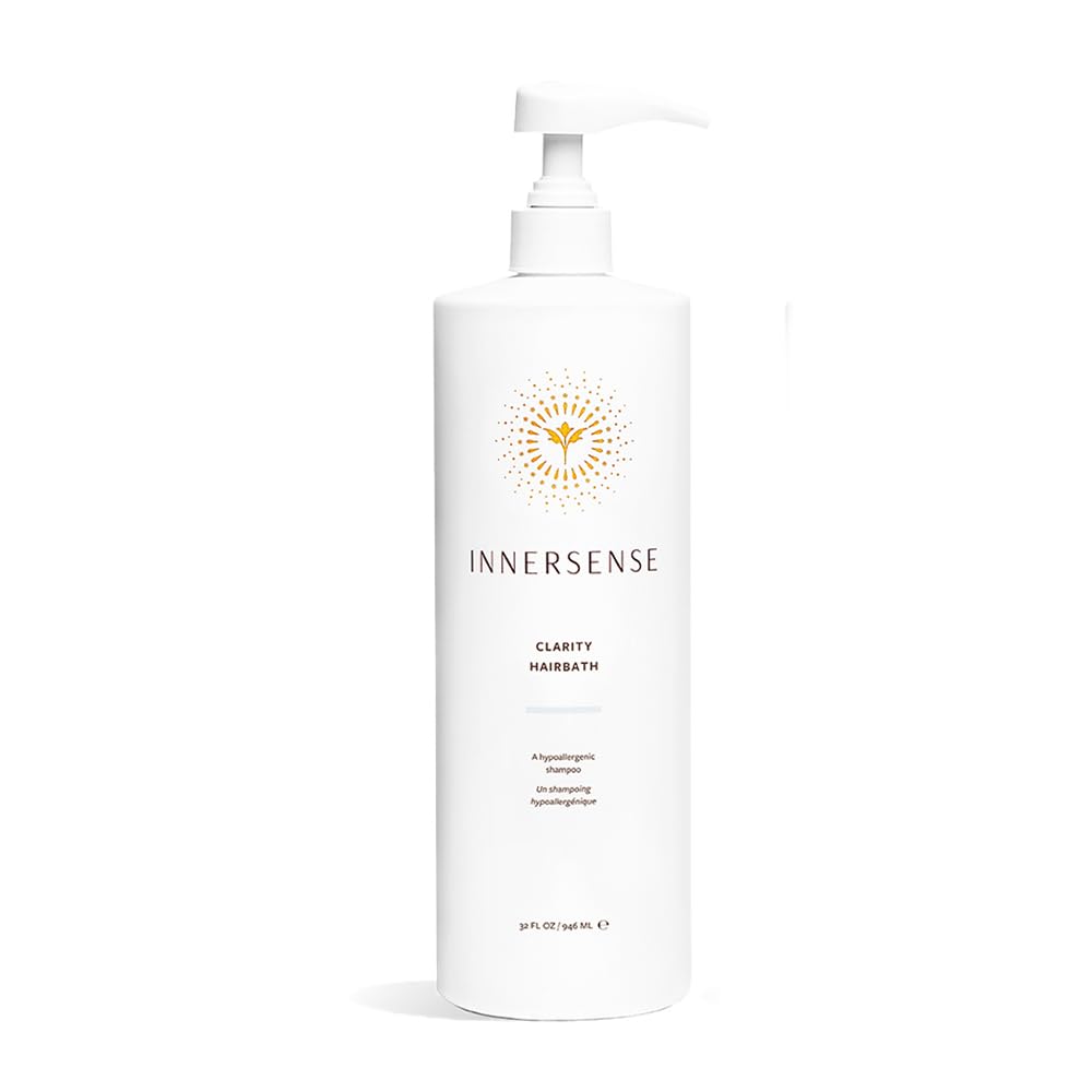 INNERSENSE Clarity Shampooing bouteille 946 ml, flacon élégant et hydratant pour cheveux sensibles