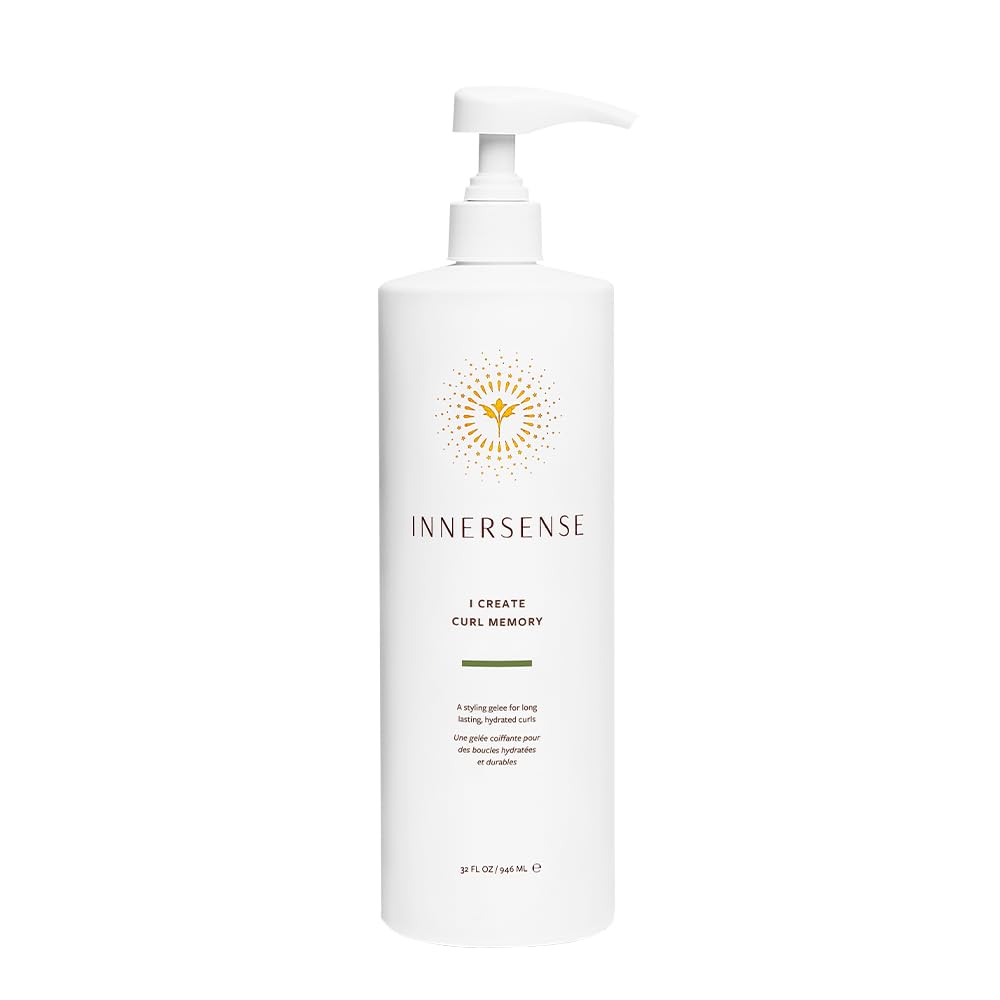 INNERSENSE I Create Curl Memory Gel — bouteille montrant une tenue flexible des boucles