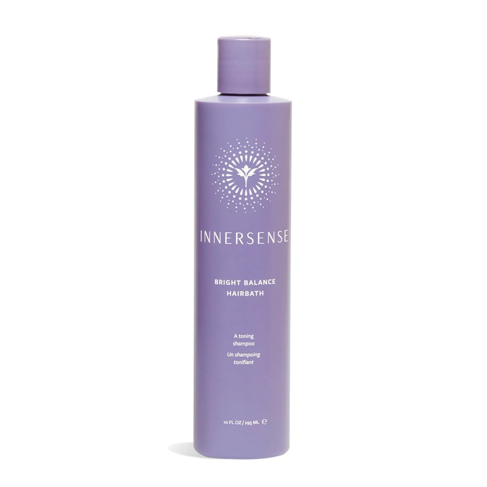INNERSENSE Shampoing tonifiant violet en bouteille pour brillance naturelle