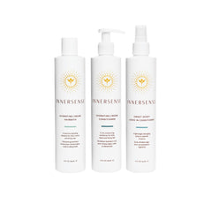 INNERSENSE Hydrate Trio: bain-crème hydratant pour cheveux épais et secs, texture douce