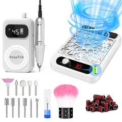 Innoworld set-meulage-ongles-portable, kit pratique pour meuler et polir les ongles à domicile.