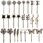 Broche cheveux insowni feuille bronze vintage pour un look sophistiqué.