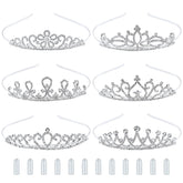 inSowni diadème argent brillant, accessoire élégant pour mariage