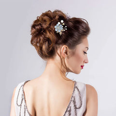 inSowni épingle cheveux strass perles, reflet lumineux pour la soirée