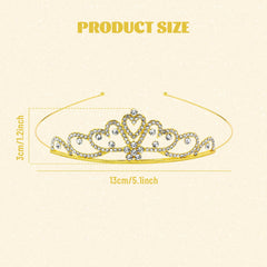 inSowni couronne or avec strass, accessoire chic pour mariée.