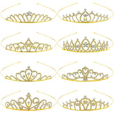 inSowni tiare or strass, couronne scintillante pour cérémonie élégante.