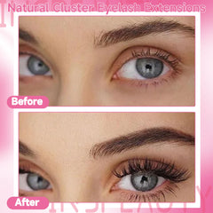 INSPEAUTY Flora Lash Clusters bande intelligente pour une pose confortable