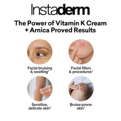 Instaderm Vitamine K Arnica cernes et poches sous les yeux, potentiel effet apaisant