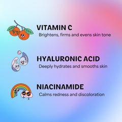 InstaNatural Besties Gel Vitamine C Hyaluronique – soin quotidien pour peau lumineuse et hydratée