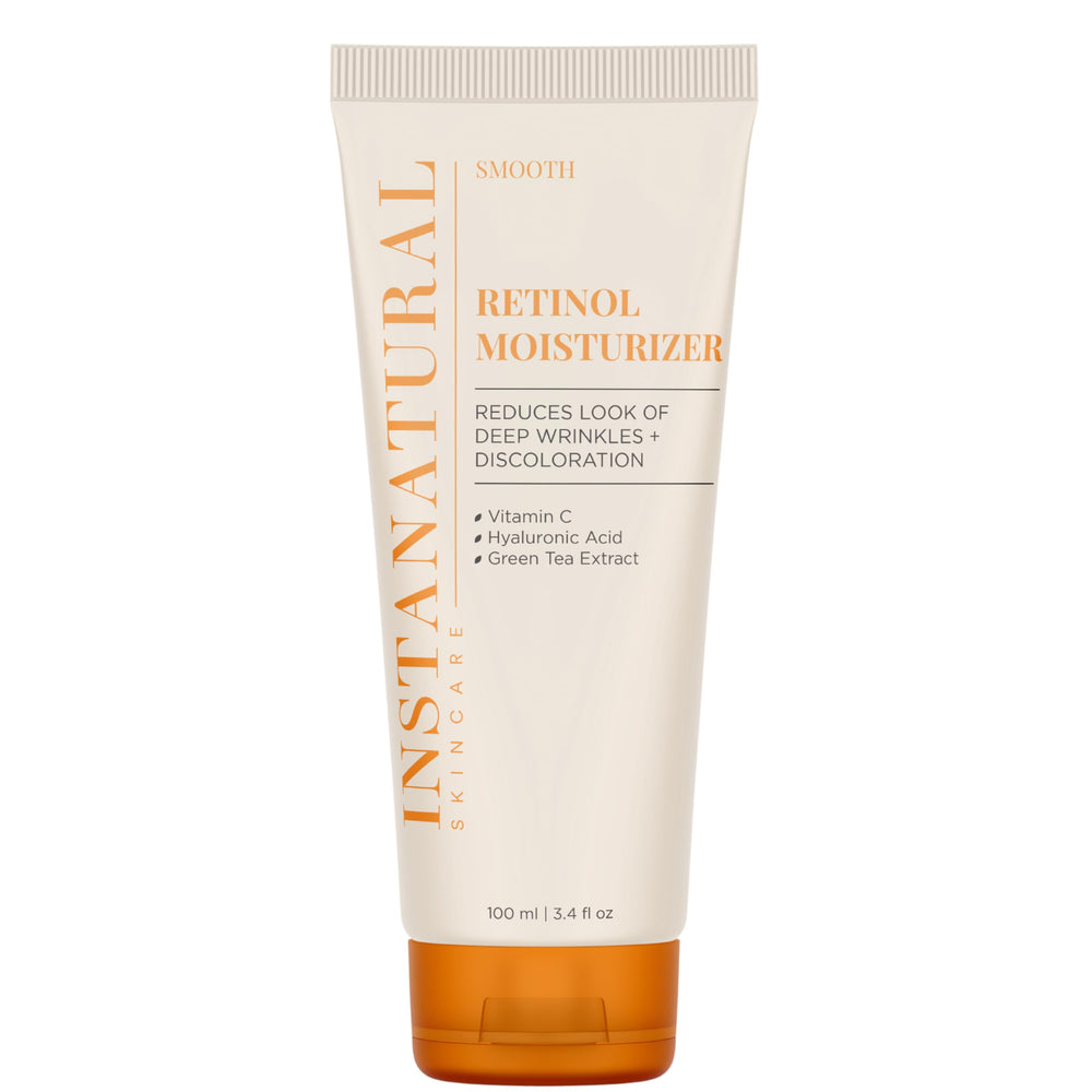 InstaNatural Retinol Nuit – bouteille crème visage, hydratation et anti-âge.