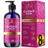 Sérum InstaSkincare Glycolique 15% en bouteille de 8 oz, prêt pour une peau lumineuse.