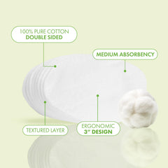 Intrinsics Disques coton ergonomiques double-face, contrôle précis pour application et nettoyage.
