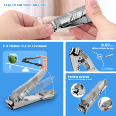 INXEN coupe-ongles lame incurvée 15 mm pour ongles épais.