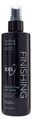 Ion AlcoholFree Finishing Hair Spray delivers lightweight hold and frizz control for shiny, manageable hair.