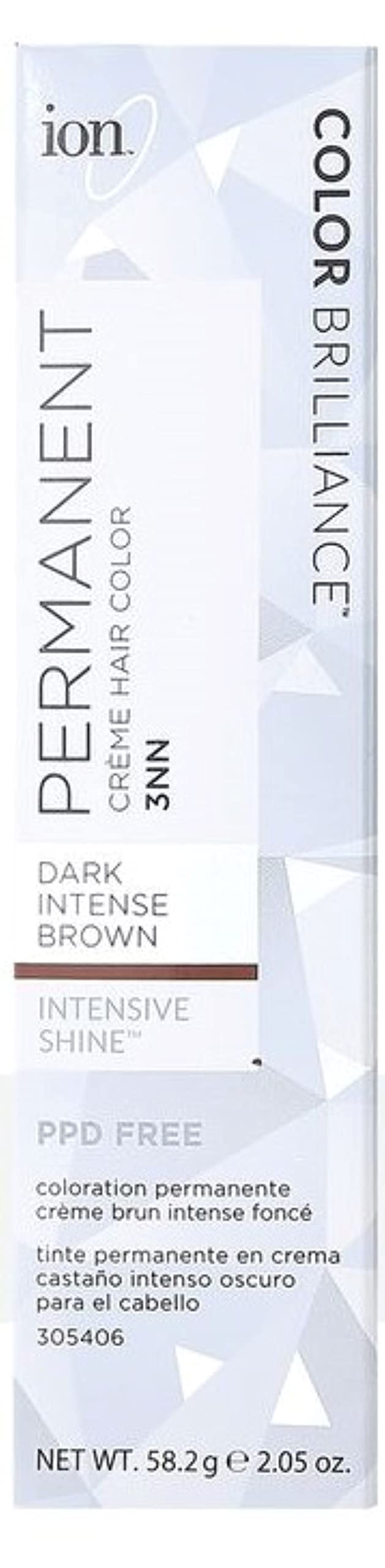 Ion Brillance Coloration Permanente Crème – brun foncé, couverture gris et couleur durable.