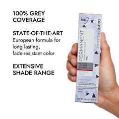 Ion Coloration Permanente Crème Cheveux Cuivre Blond en cours d'application